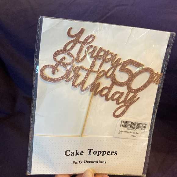 50th Birthday- Tiara, Sash, and cake Topper - Picture 6 of 6